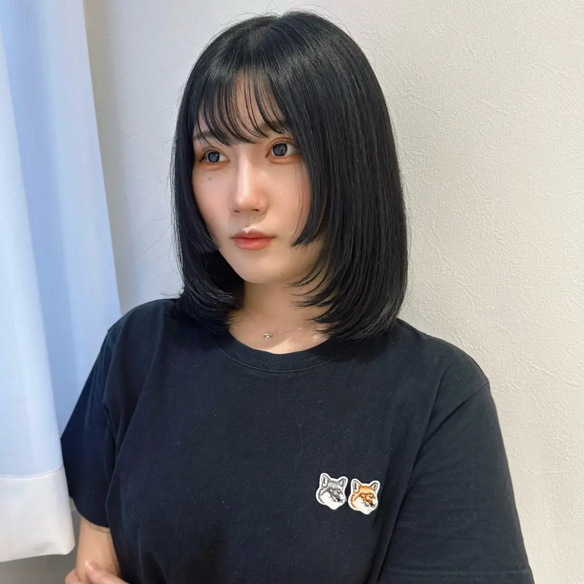 ミディアム くびれヘア 姫カット 髪質改善 ヨシンモリ 韓国風ヘア 韓国𝐻𝑎𝑖𝑟 🇰🇷🖤ハラのヘアスタイル