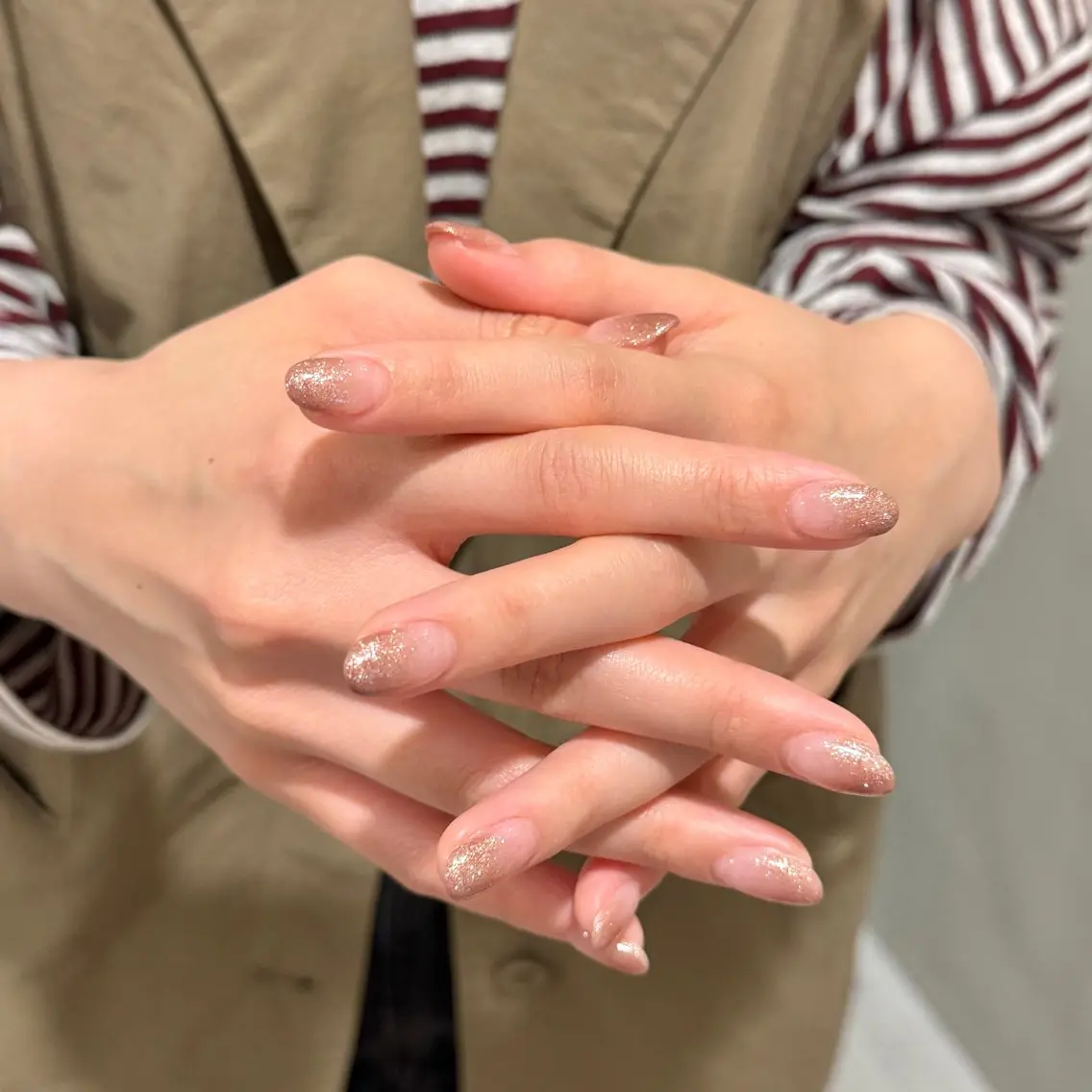 ネイル ラメ(グリッター) ハンドネイル saki.K DEE yabaのネイルデザイン