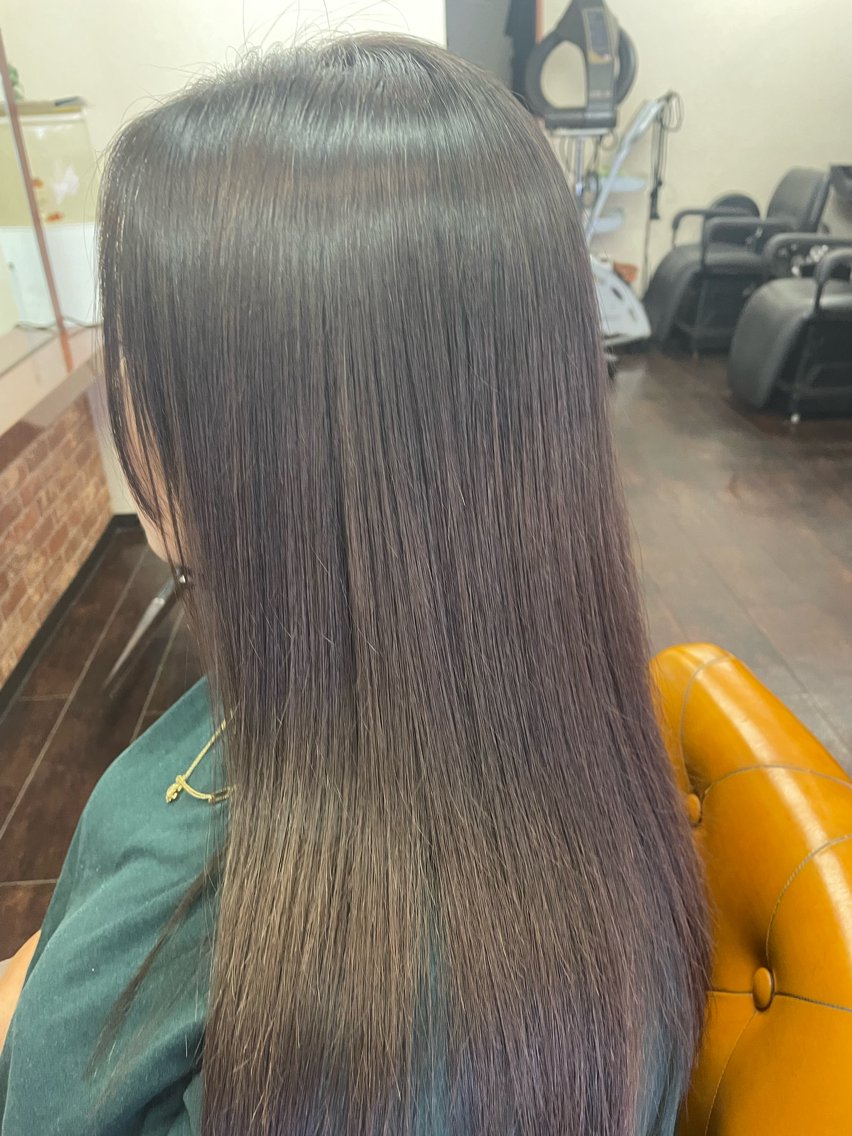 ロング パーマ ヘアカラー 縮毛矯正 トリートメント 桧山 真のヘアスタイル