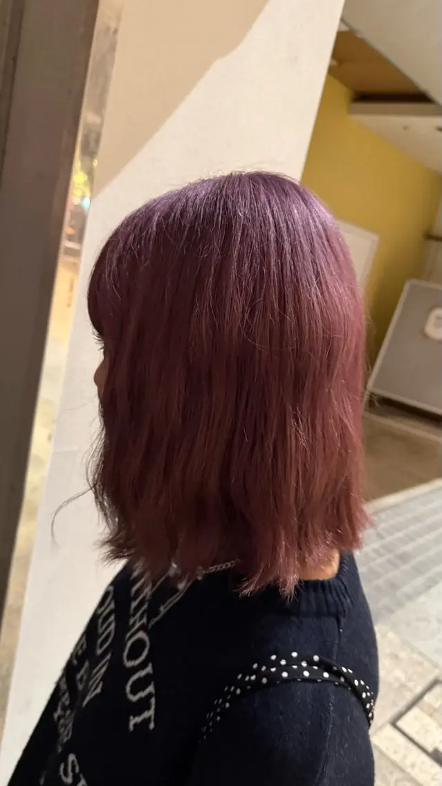 カラー ピンクカラー hinata ひなたのヘアスタイル