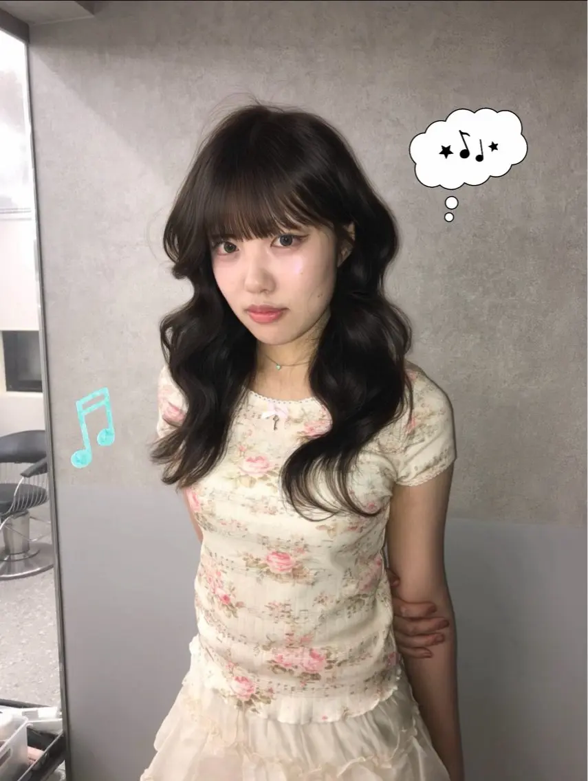 セミロング ヘアセット mao 福岡美容師/韓国ヘアのヘアスタイル