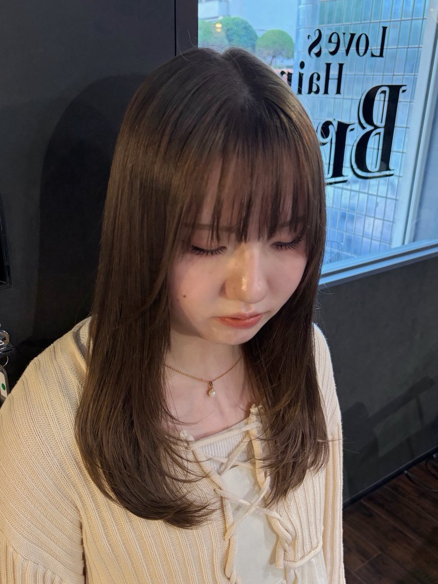 ロング カラー 三木優花🫧 大人可愛い製造機🫧のヘアスタイル