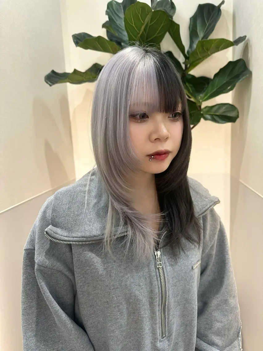 ロング カラー カット ヘアカラー トリートメント 🦋レイヤーカット ミドリカワ🦋のヘアスタイル