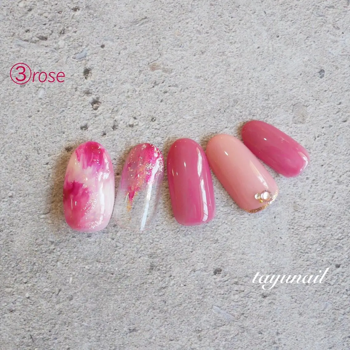 ネイル アートネイル ブルー フットネイル ニュアンスネイル ピンク ネイルサロン 【たゆnail】のネイルデザイン