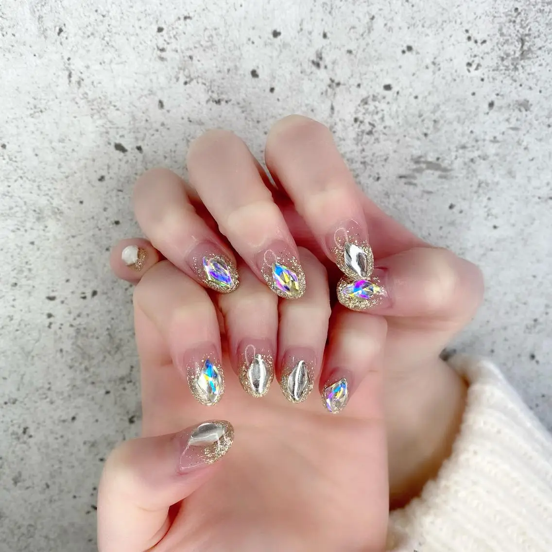 セミロング カラー パーマ ヘアアレンジ メンズ キッズ ネイル マツエク・マツパ アイブロウ 入学式 卒業式のヘアスタイル 入学式 長さ出し 卒業式 Salon Ｋのネイルデザイン