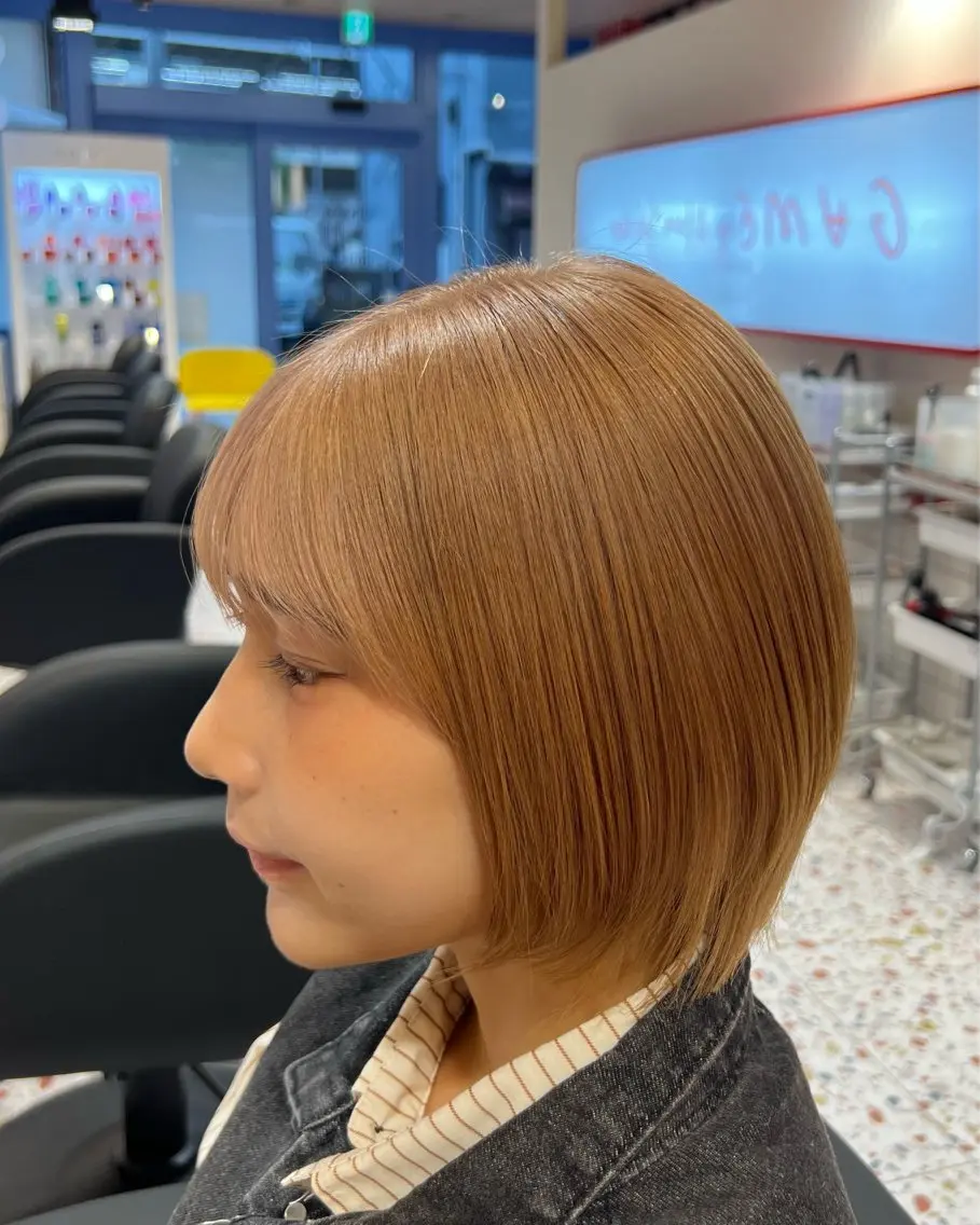 ショート カラー カット ヘアカラー 🫐ブルベカラー🫐 ミルクティー/あれんのヘアスタイル