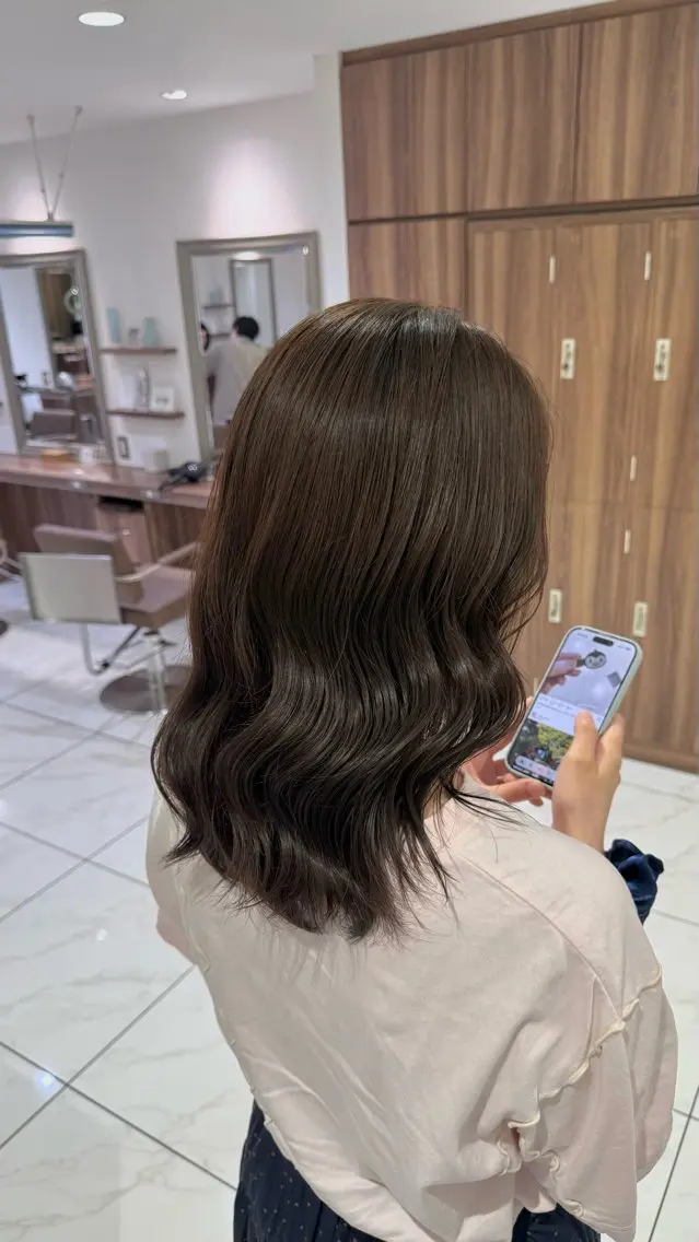 セミロング カラー ヘアカラー トリートメント 桜新町/ Mea⭐︎のヘアスタイル