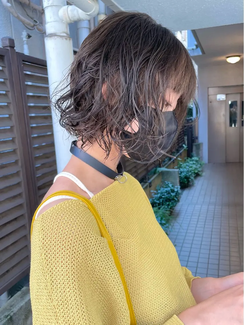 ショート パーマ 髪質改善 縮毛矯正/ レイヤー/銀座/本木のヘアスタイル