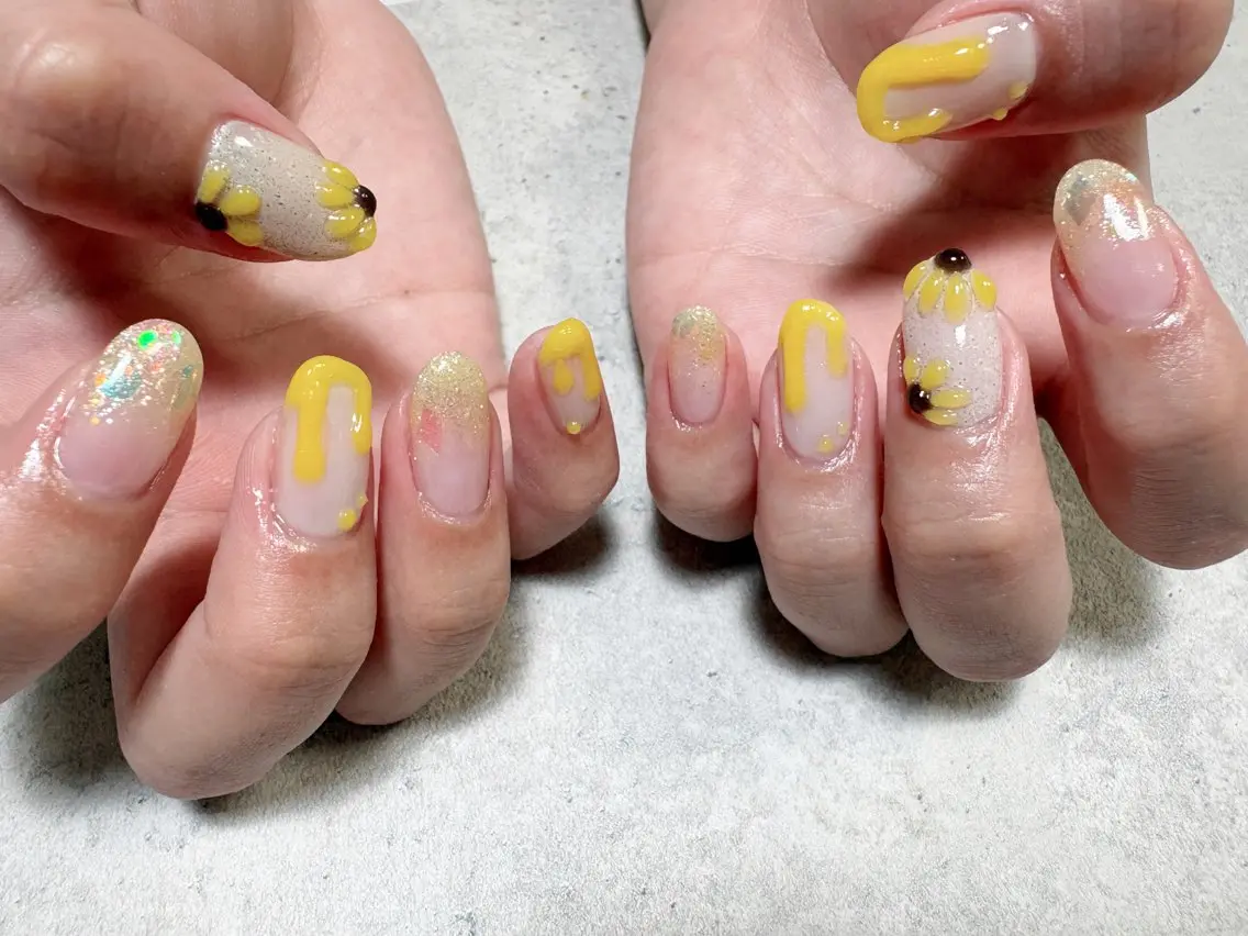 ネイル ぷっくりネイル gypso.267 🌷SETO🌷のネイルデザイン