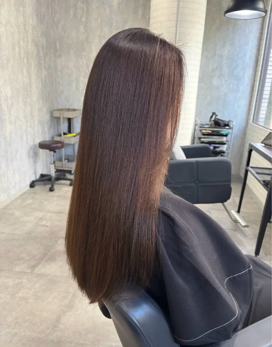 ロング カラー ヘアアレンジ カット ヘアカラー トリートメント kei🤎ベージュ /透明感カラー/博多のヘアスタイル