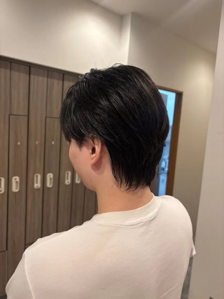 ショート ウルフカット miyu メンズカットモデルのヘアスタイル