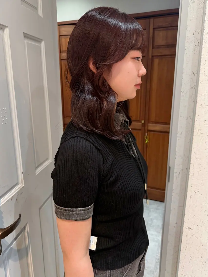 セミロング カラー カット ヘアカラー トリートメント mai / linoah˚✧のヘアスタイル
