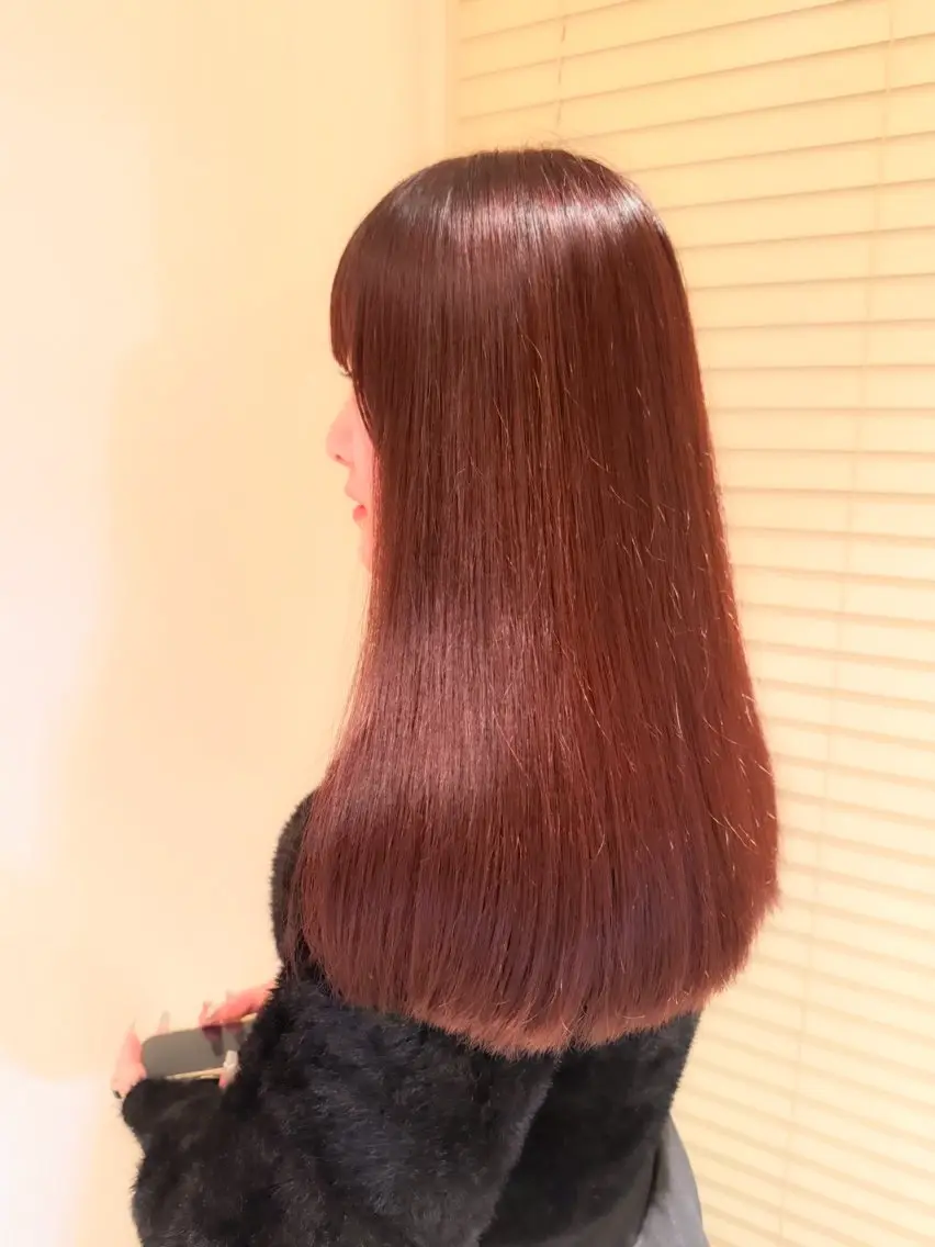 セミロング カラー ヘアカラー トリートメント 🪐レイヤー/抜け感 カラー/加野彩果🪐のヘアスタイル