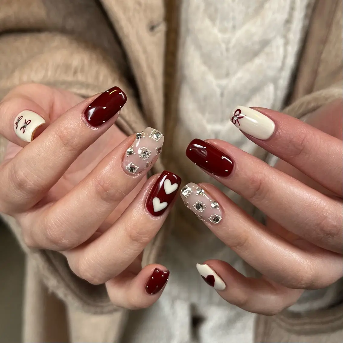 ネイル グリーン ハンドネイル vegh. nail/阿波座のネイルデザイン