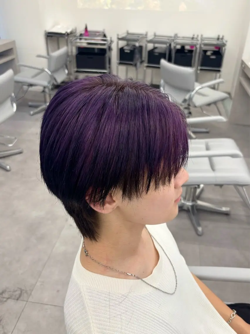 カラー メンズ ヘアカラー ブリーチ/ハイトーン 🤍そな🤍のヘアスタイル