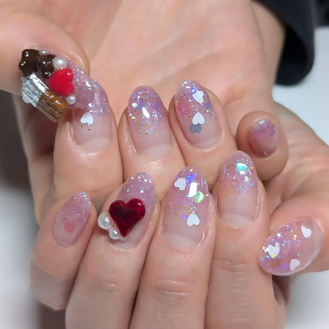 ネイル 長さ出し ハンドネイル ☆ KANON☆のネイルデザイン