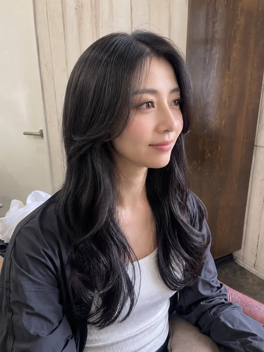 ロング カット トリートメント 浅草🌿髪質改善 韓国風レイヤー小林のヘアスタイル