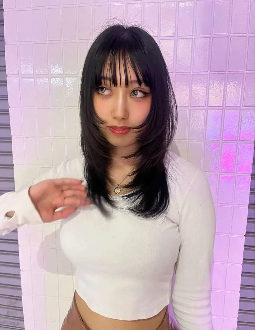 ミディアム オールマイティ美容師 💋𝑨𝑵𝑵𝑨のヘアスタイル