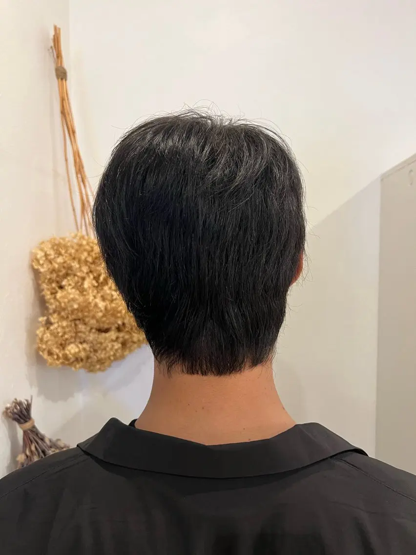 ショート カット 【本陣】カット モデル/朝岡 慧のヘアスタイル