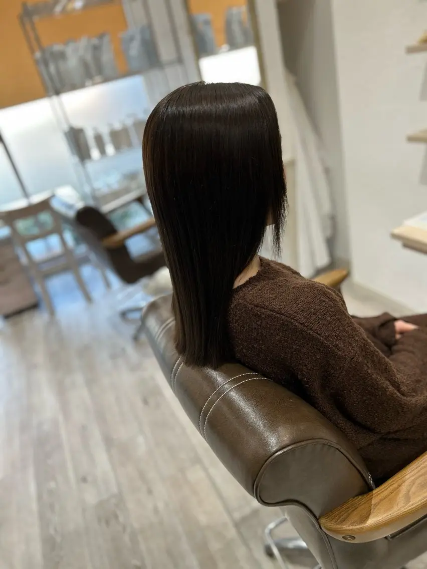 セミロング カラー 堀 大輔のヘアスタイル