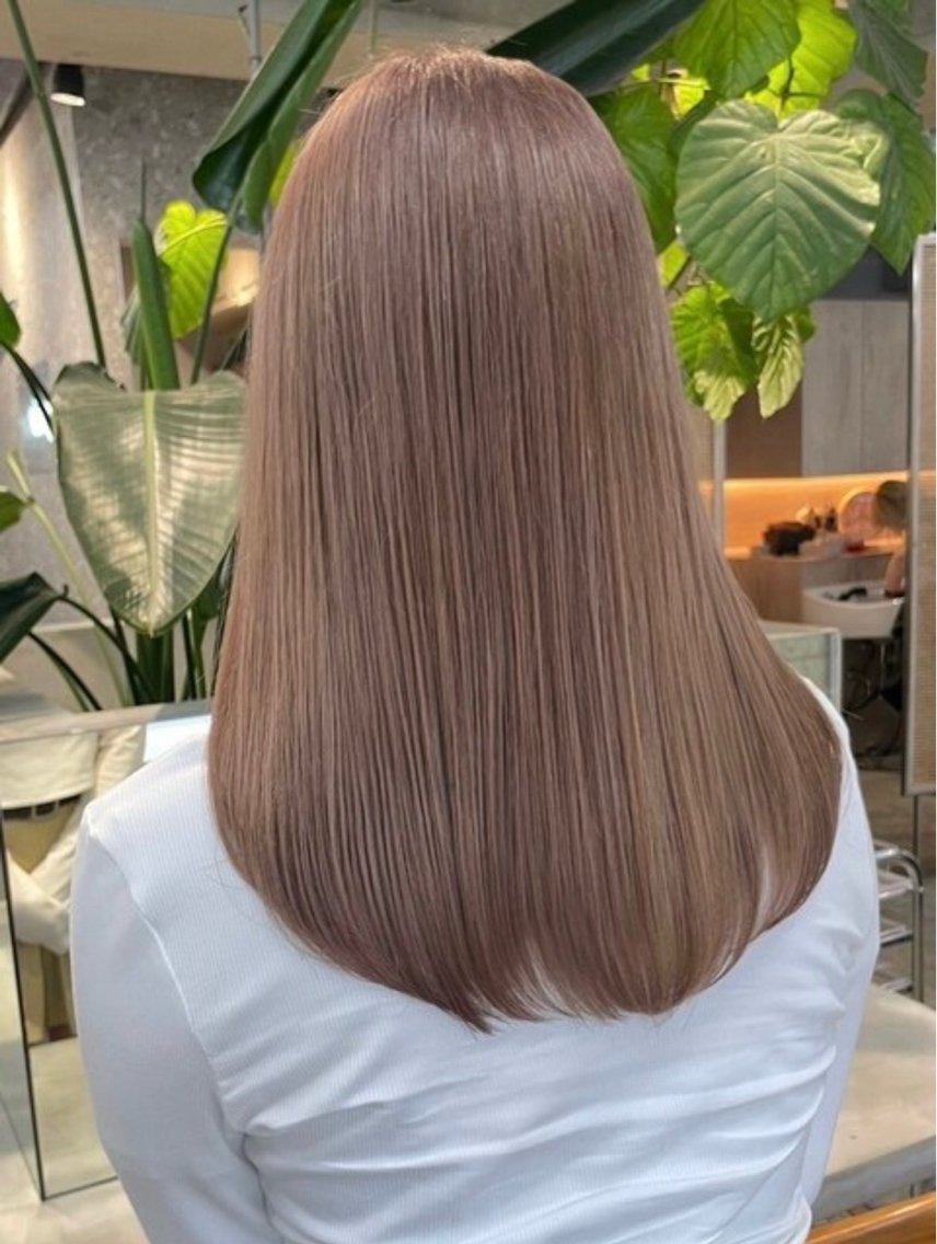 カラー ベージュカラー ブリーチ 透明感カラー ダブルカラー ミルクティーベージュ ヘアカラー あつき/パーマ/縮毛 /ブリーチ特化🌟のヘアスタイル