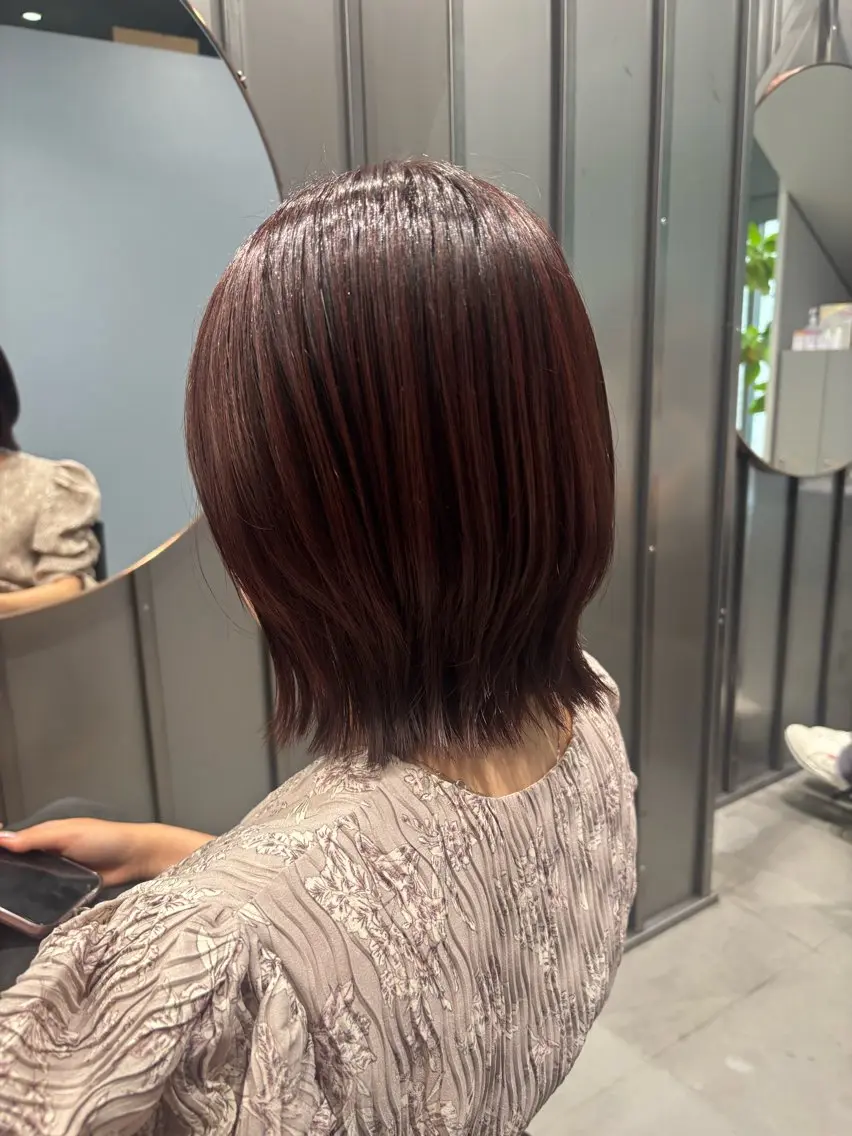 ショート カット ヘアカラー トリートメント JUMI/ショート/ ボブ/透明感カラー✨のヘアスタイル
