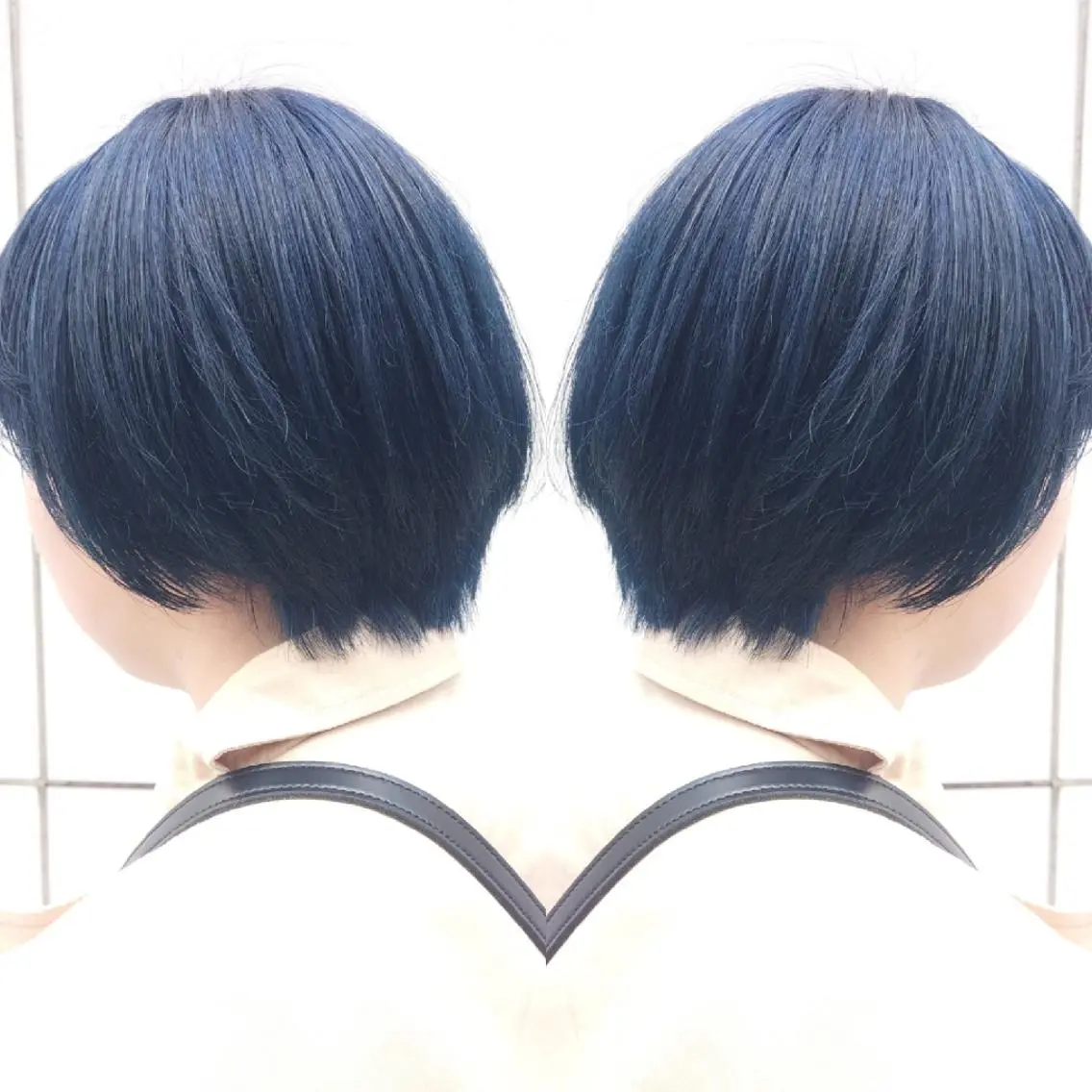 ショート カラー ヘアアレンジ ブリーチ ケアブリーチ 竹内啓太 ボブのヘアスタイル