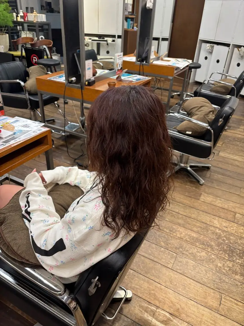 セミロング カラー パーマ セミロングパーマ 《恵比寿サロン》 ami🦋のヘアスタイル