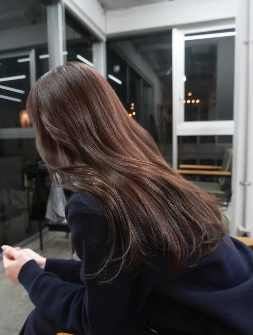 ロング カラー カット ヘアカラー トリートメント まさと/ヘーゼルベー ジュ/レイヤーカットのヘアスタイル