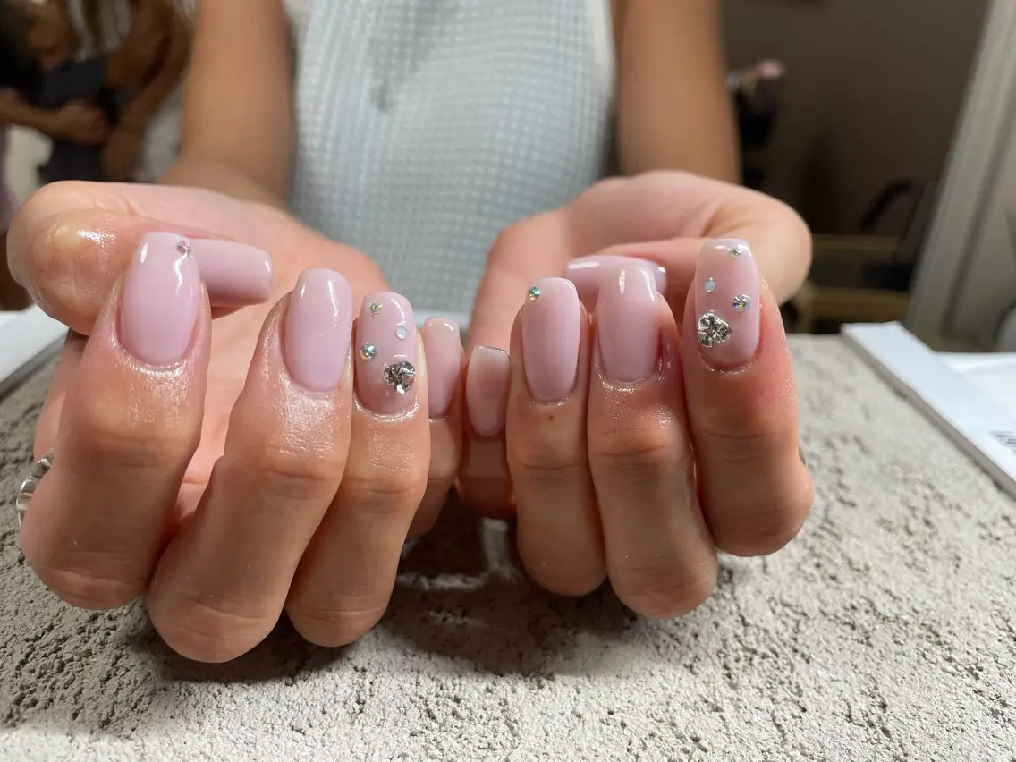 ネイル ピンク salon te.のネイルデザイン