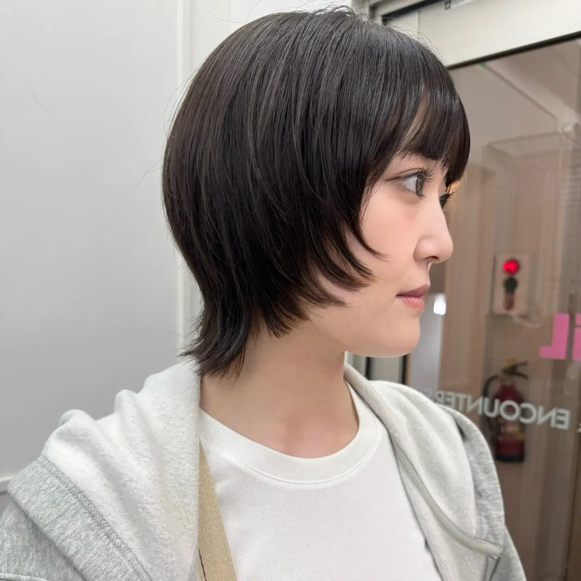 ショート カラー カット ヘアカラー トリートメント minori パーマ/透明感カラーのヘアスタイル
