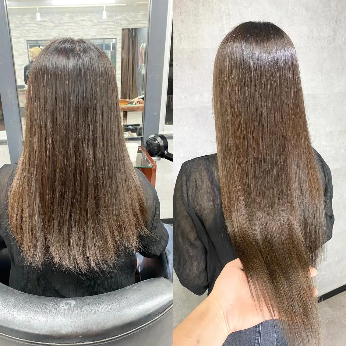 ロング エクステ 外れにくいエク💚 EST梅田TAKIのヘアスタイル