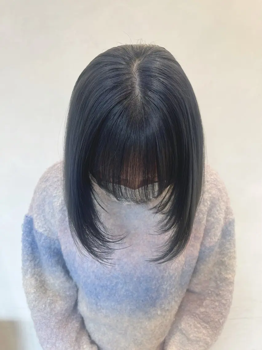 ミディアム あらいしほ /ピンクカラーのヘアスタイル