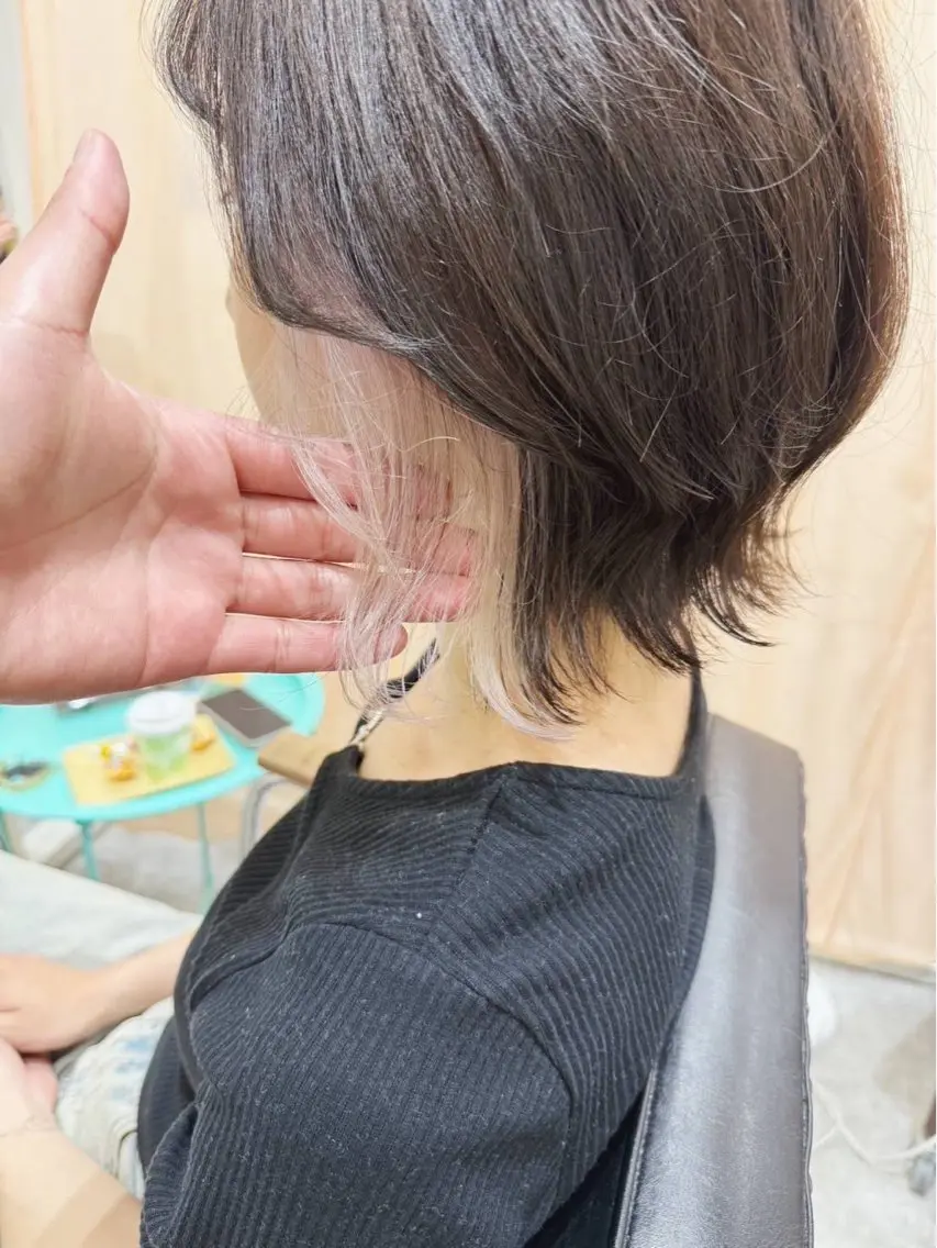ショート カラー ヘアカラー レイヤー/ショート chere狭山のヘアスタイル
