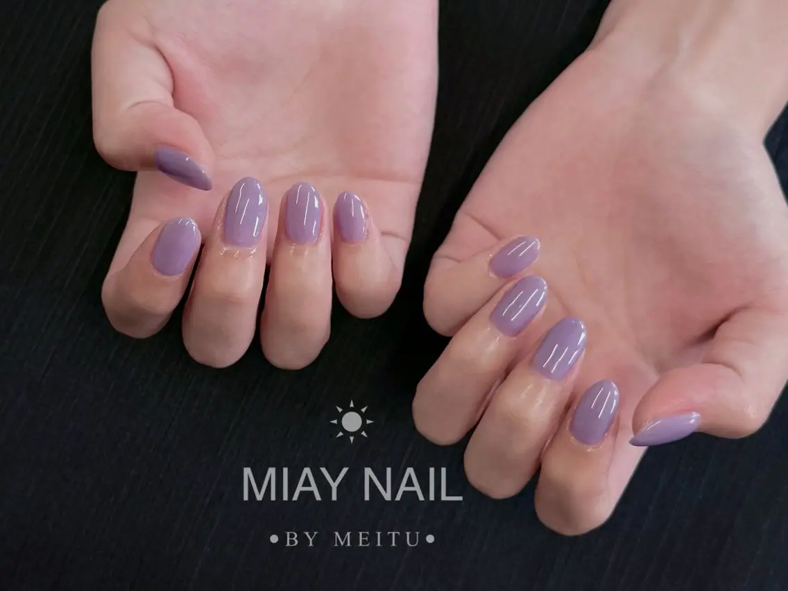 ネイル ハンドネイル 💜MIYA NAIL鶴見店のネイルデザイン