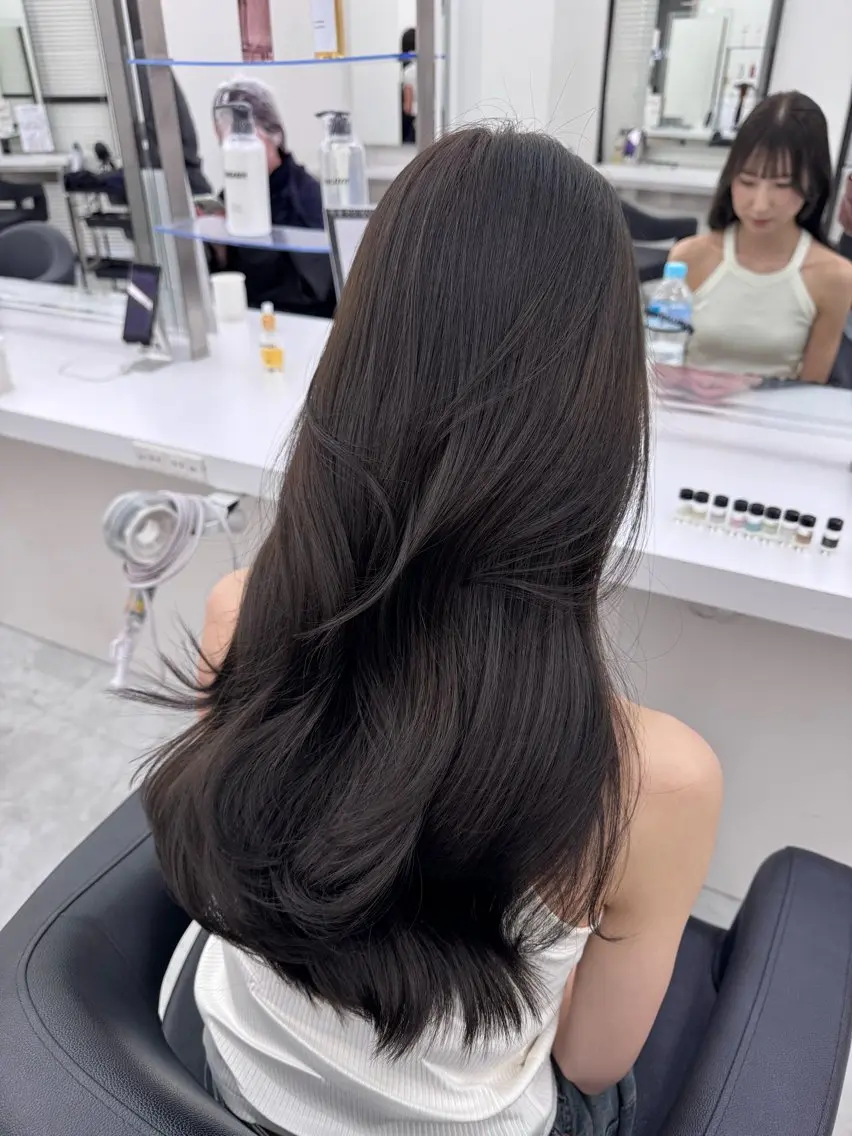 ロング カラー カット ヘアカラー トリートメント 🪽天神/うる艶 /トレンドヘア🪽のヘアスタイル