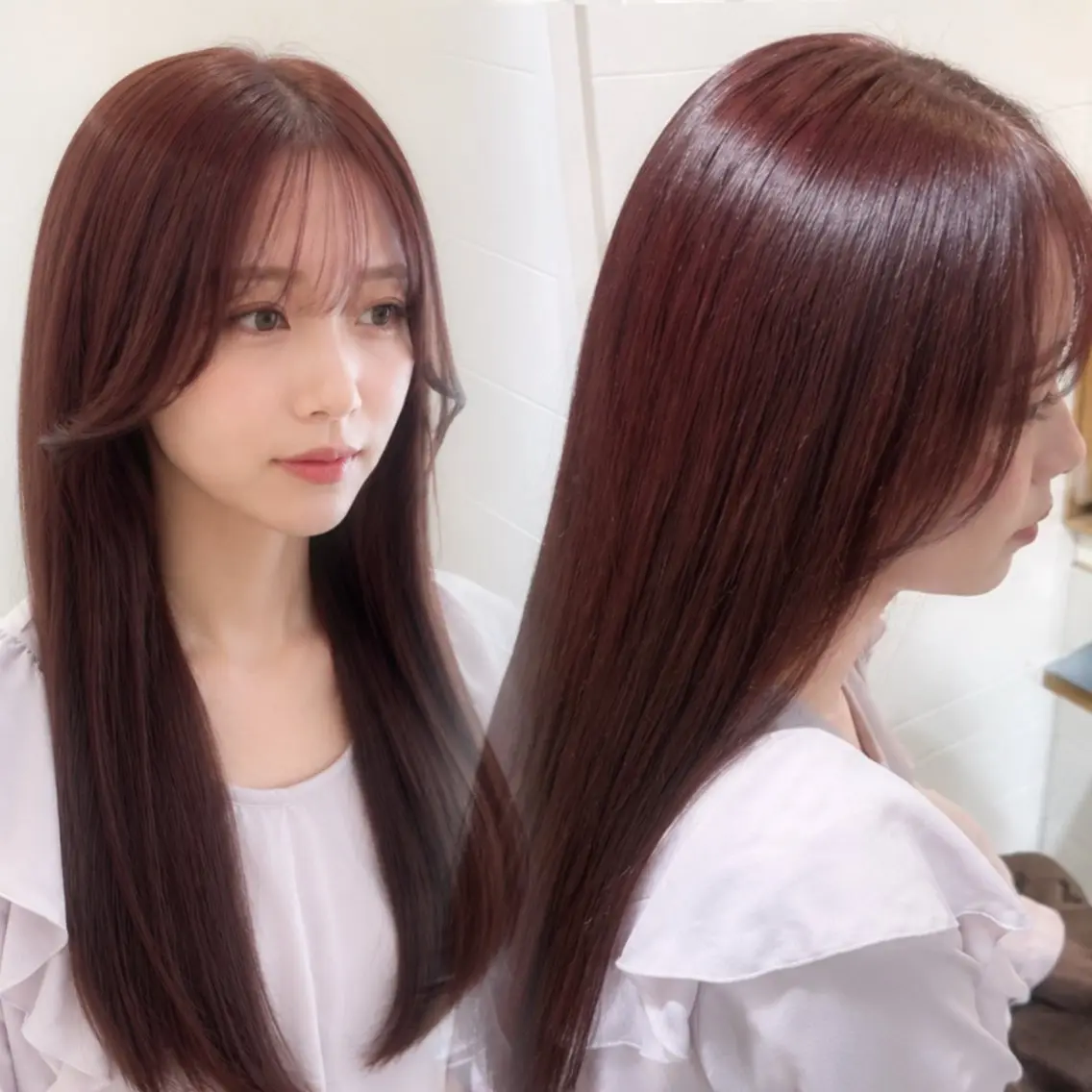 ロング カット ヘアカラー トリートメント 🩰Kurumi🩰 レイヤーカットのヘアスタイル