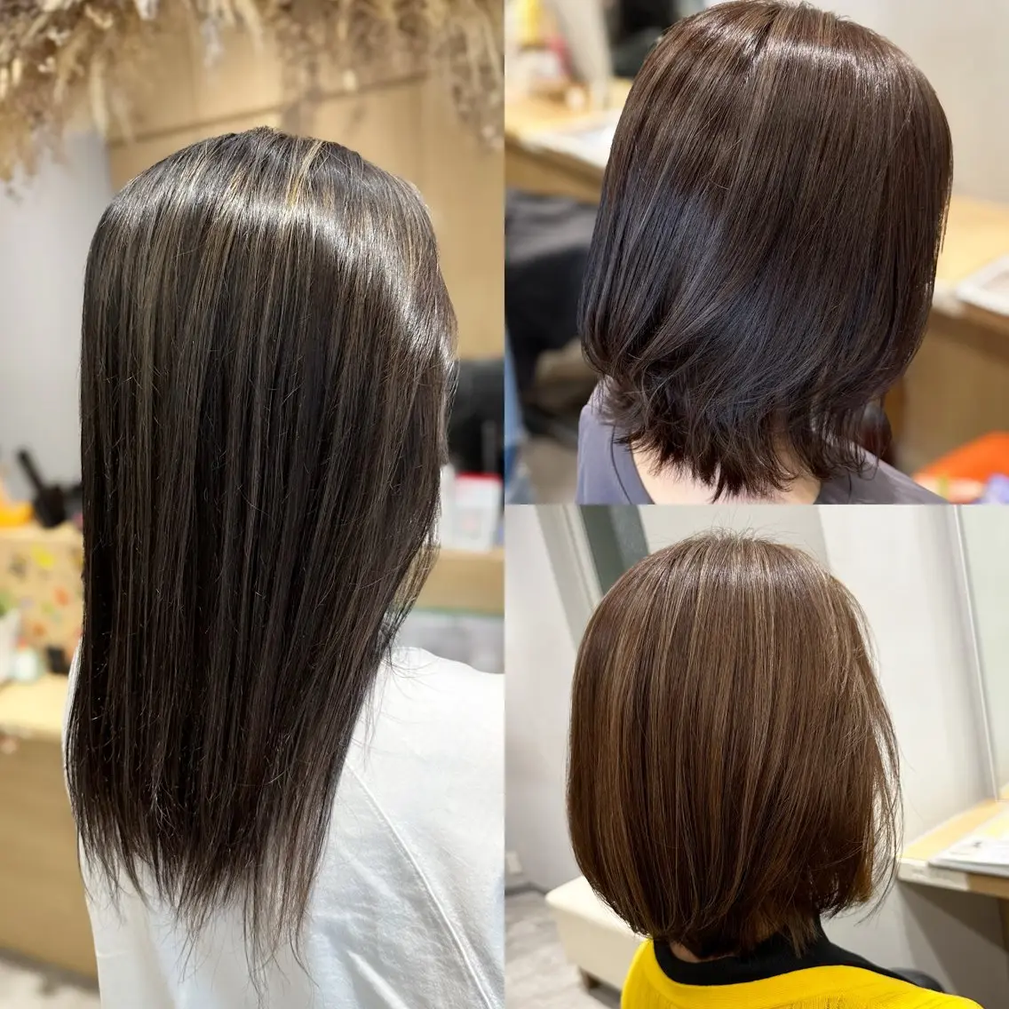 ミディアム カラー ハイライトカラー ハイライト カット ヘアカラー 巻ける髪質改善🫧ハ イライト/永田汰伊智のヘアスタイル