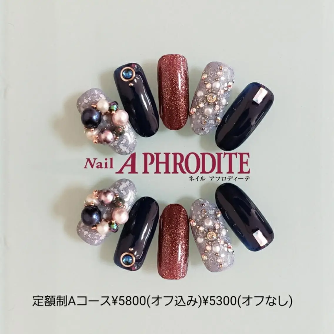 ネイル 持ち込み ニュアンスネイル ハンドネイル Nail Aphroditeのネイルデザイン