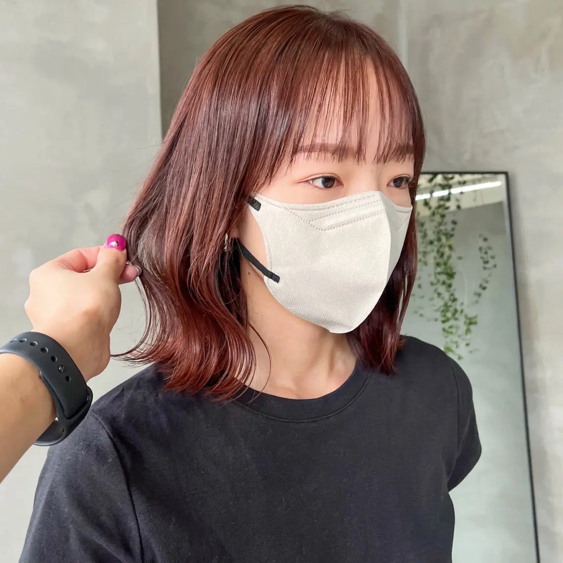ミディアム くびれヘア 村田 春歌のヘアスタイル