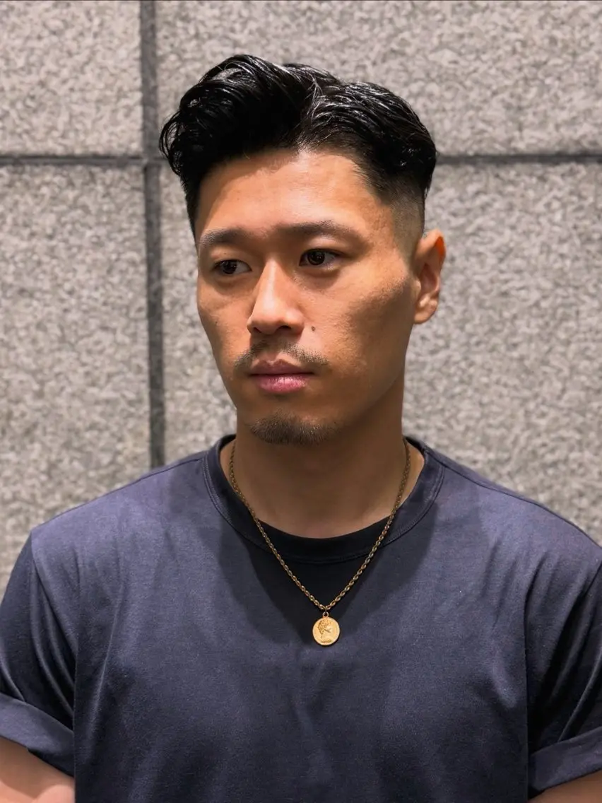 メンズ カット ヘアセット たけ しまのヘアスタイル
