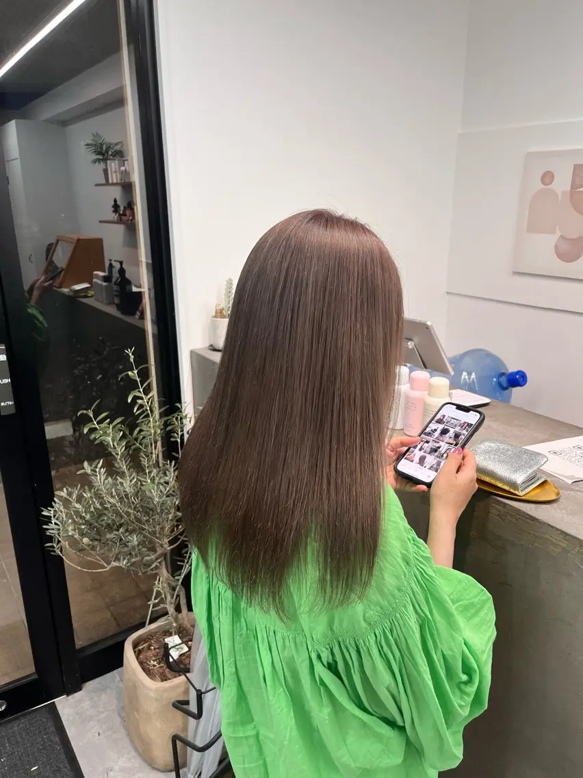 ロング 前 侃太のヘアスタイル
