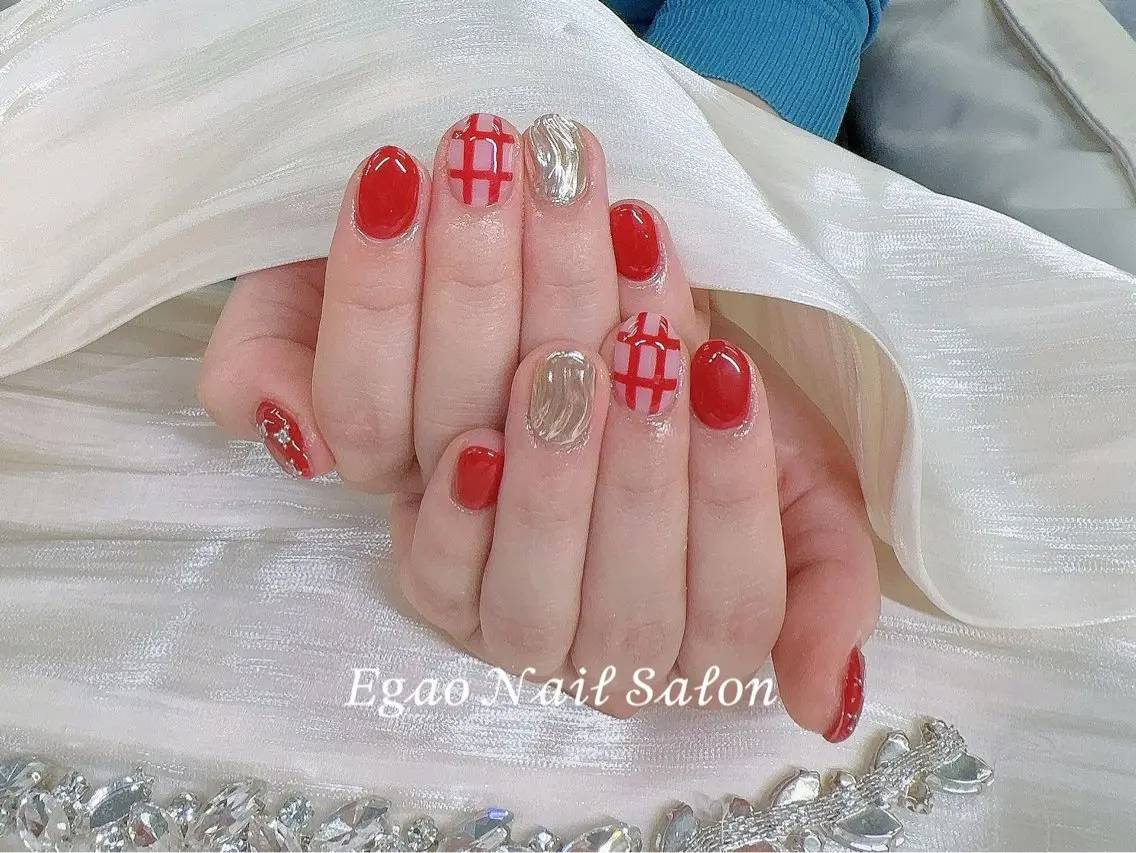 ネイル フットネイル ジェルネイル 韓国ネイル マグネットネイル メンズネイル EGAO NAIL 錦糸町店のネイルデザイン
