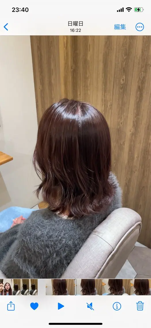ミディアム カラー アディクシーカラー ブラウンカラー イルミナカラー 似合わせカット カット ヘアカラー トリートメント 顔まわりcut🌿 Hinakoのヘアスタイル
