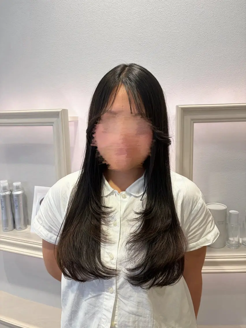 ロング カット 艶カラー⑅̥ヘアメ ⑅̥honokaのヘアスタイル