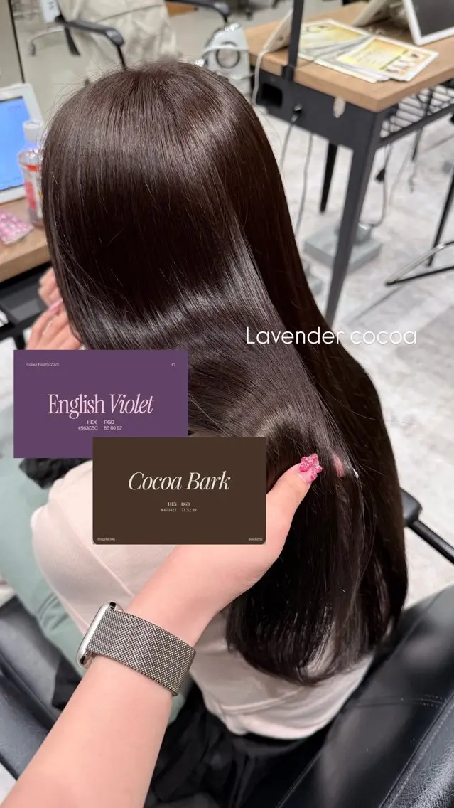 カラー 🫐 ᖇIO 🫐 透明感カラー🫧のヘアスタイル