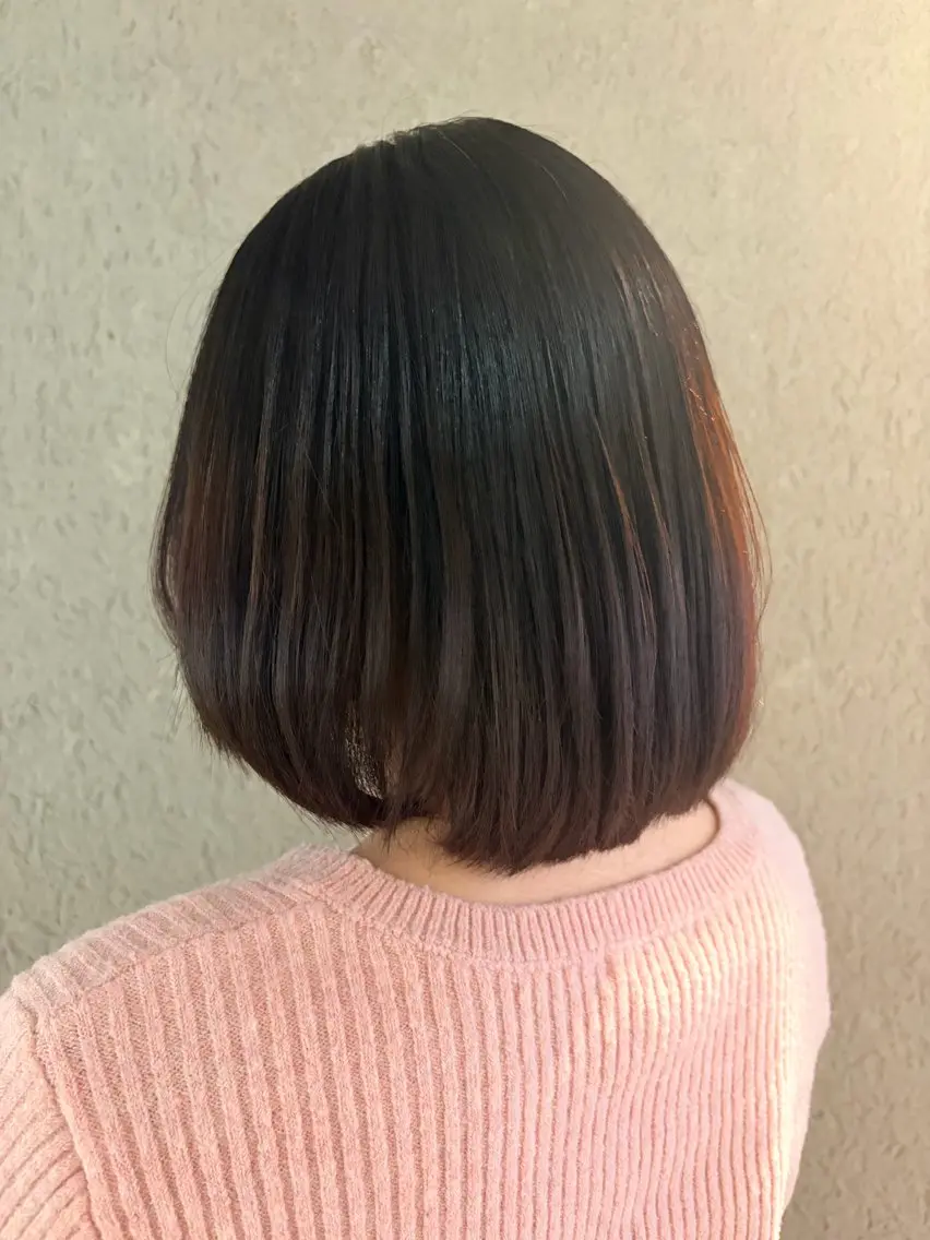 ミディアム Heart box 仲嶺　瑠輝のヘアスタイル