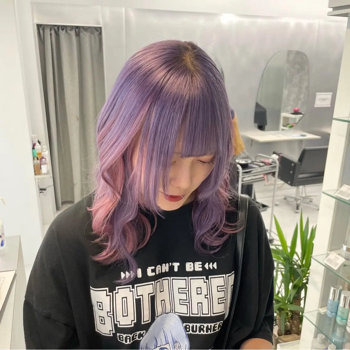 セミロング カット ヘアカラー トリートメント ハイトーン特化🎀 LEONのヘアスタイル