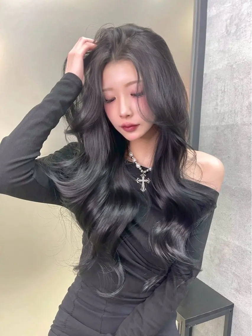 ロング カット ヘアカラー トリートメント 表参道/ワンホンヘア SAAYA🖤のヘアスタイル
