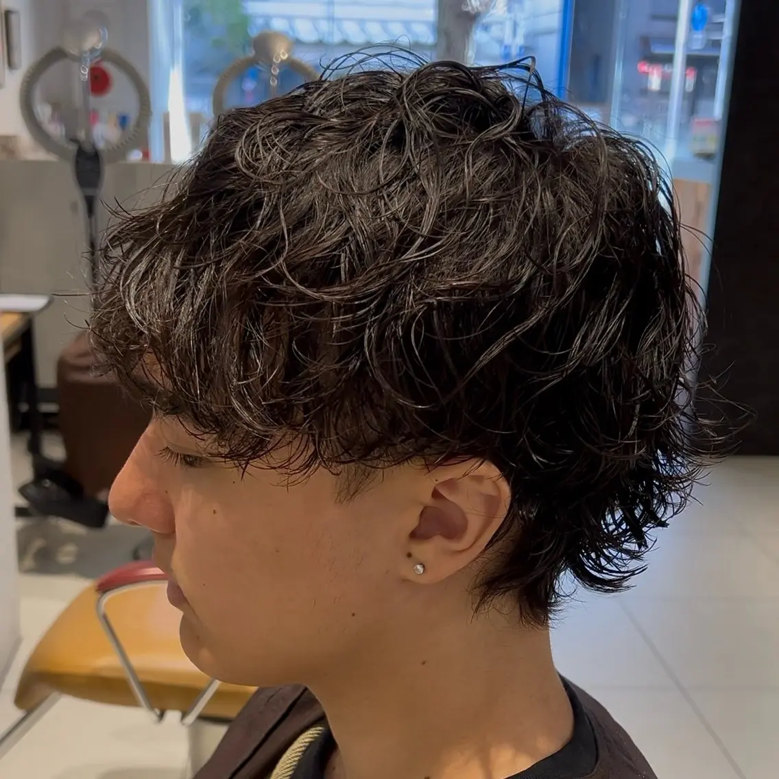 パーマ メンズ メンズパーマ カット パーマ メンズパーマは私一択 佐藤有紀のヘアスタイル